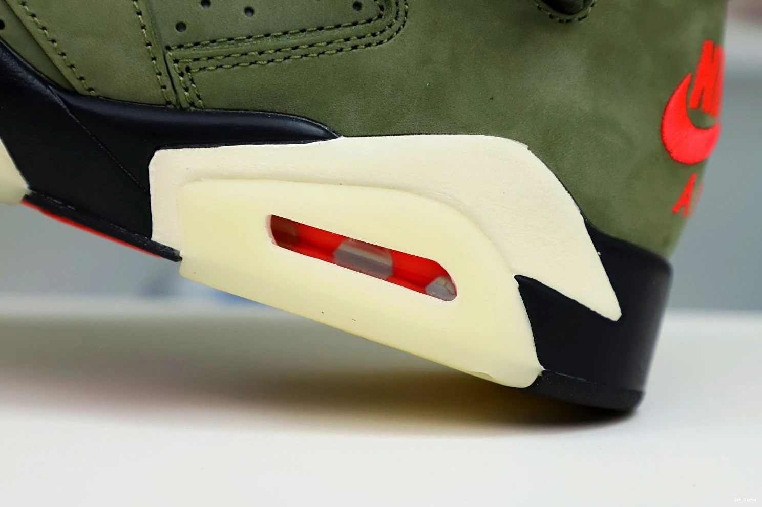 Affordable Kimikick SCOTT TRAVIS RETRO AIR X 6 'OLIVE' 1983 JORDAN 1225